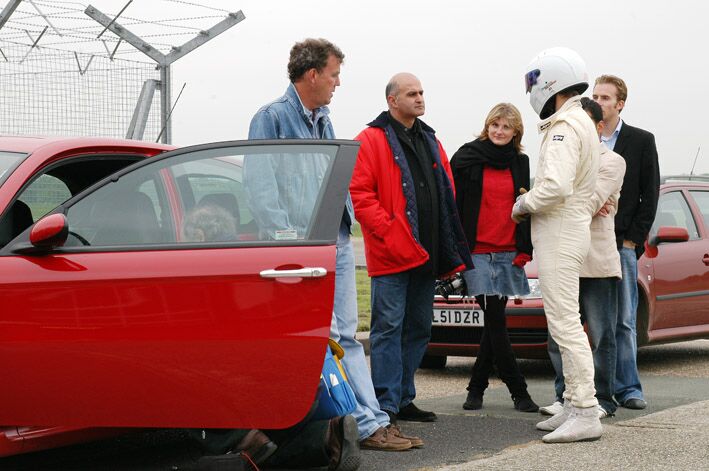 Autodelta Alfa Romeo 147 GTA during the BBC Top Gear filming on Wednesday. Photo: Sarkis Boyadjian.