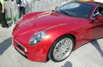 click here for photo gallery of Alfa Romeo 8c Competizione at Imola