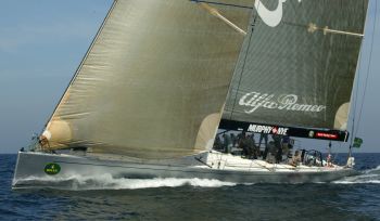 Alfa Romeo, the 90 Australian-built and crewed super maxi yacht that has dominated maxi racing for two years since winning the 2002 Rolex Sydney to Hobart, has taken its 72nd line honours win with victory in the first race the Rolex Middle of the Sea Regatta, the final major event in the northern summer season.