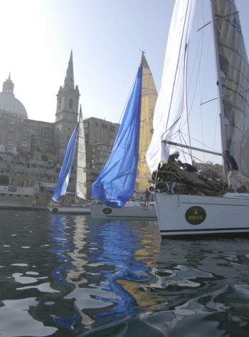 Alfa Romeo, the 90 Australian-built and crewed super maxi yacht that has dominated maxi racing for two years since winning the 2002 Rolex Sydney to Hobart, has taken its 72nd line honours win with victory in the first race the Rolex Middle of the Sea Regatta, the final major event in the northern summer season.