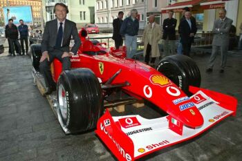 Ferrari-Maserati Group President Luca di Montezemolo opens the new showroom in Moscow today