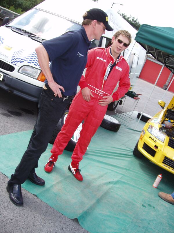 Paul Tod Rallying Stilo Abarth Cup at the Fiat Auto UK Rally Press Day at Chobham last week