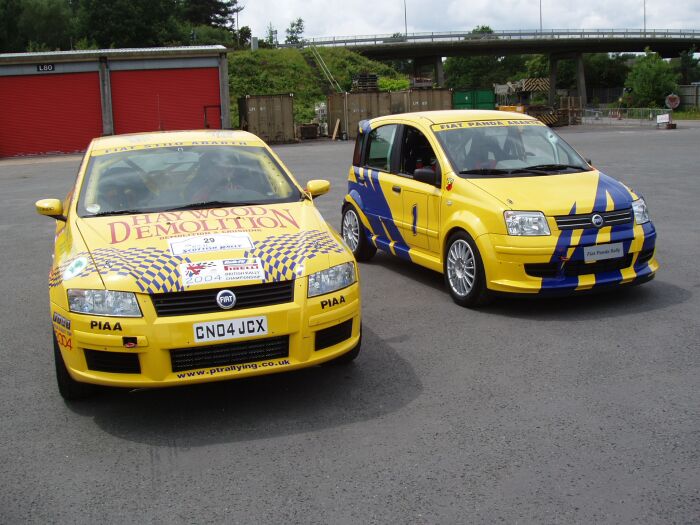 Action from the Fiat Auto UK Press Rally Day