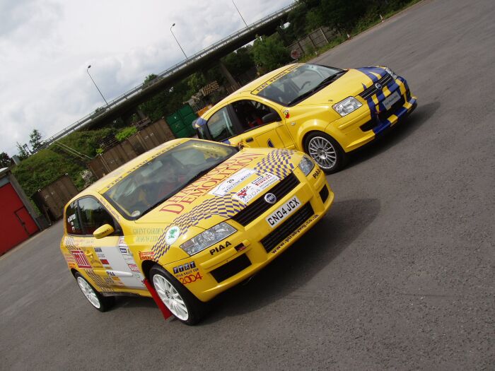 Action from the Fiat Auto UK Press Rally Day