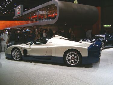 Maserati MC12 Stradale at the 2004 Geneva Salon. Photo: Carlo Ombello.