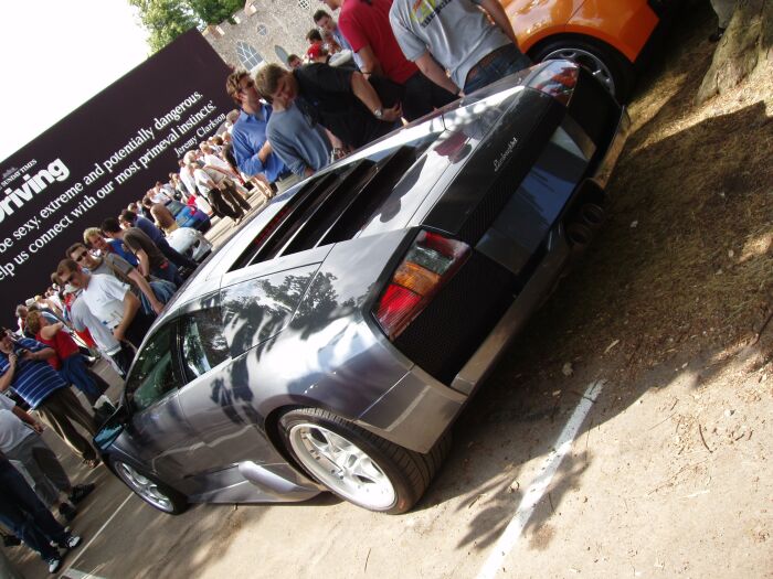 Production Italian interest in the Supercar Paddock at the 2004 Goodwood Festival of Speed was represented by the Ferrari 612 Scaglietti, Lamborghini Murcielago & Lamborghini Gallardo