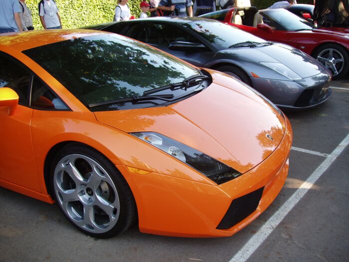 Production Italian interest in the Supercar Paddock at the 2004 Goodwood Festival of Speed was represented by the Ferrari 612 Scaglietti, Lamborghini Murcielago & Lamborghini Gallardo