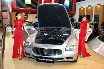 The Maserati Quattroporte has made its long awaited Thai debut at the 21st Bangkok International Motor Expo 2004