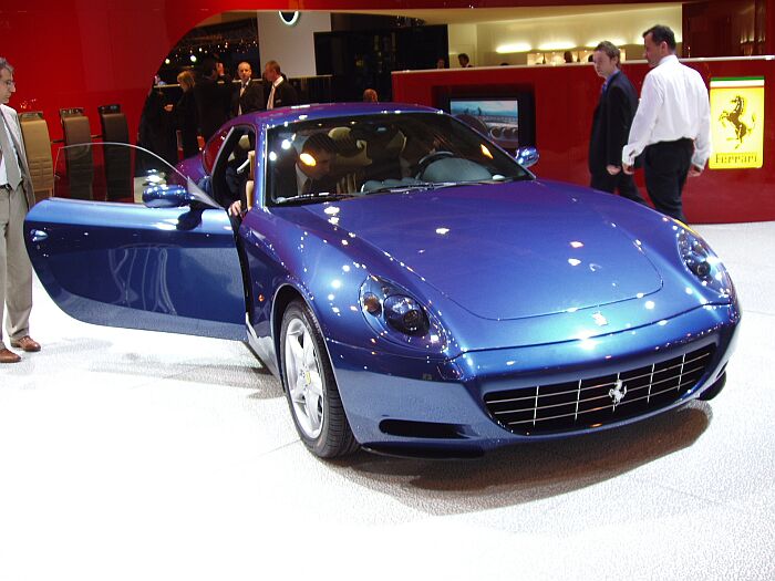 The Ferrari 612 Scaglietti makes its UK debut at the Motor Show Live in Birmingham