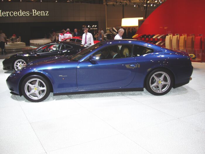 The Ferrari 612 Scaglietti makes its UK debut at the Motor Show Live in Birmingham