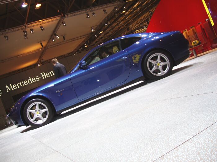 The Ferrari 612 Scaglietti makes its UK debut at the Motor Show Live in Birmingham