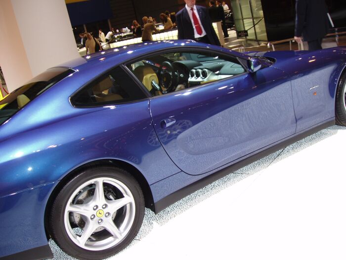 The Ferrari 612 Scaglietti makes its UK debut at the Motor Show Live in Birmingham