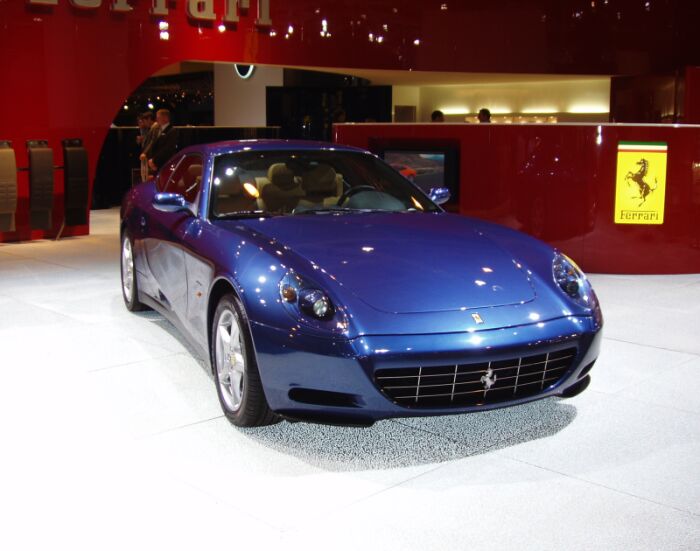 The Ferrari 612 Scaglietti makes its UK debut at the Motor Show Live in Birmingham