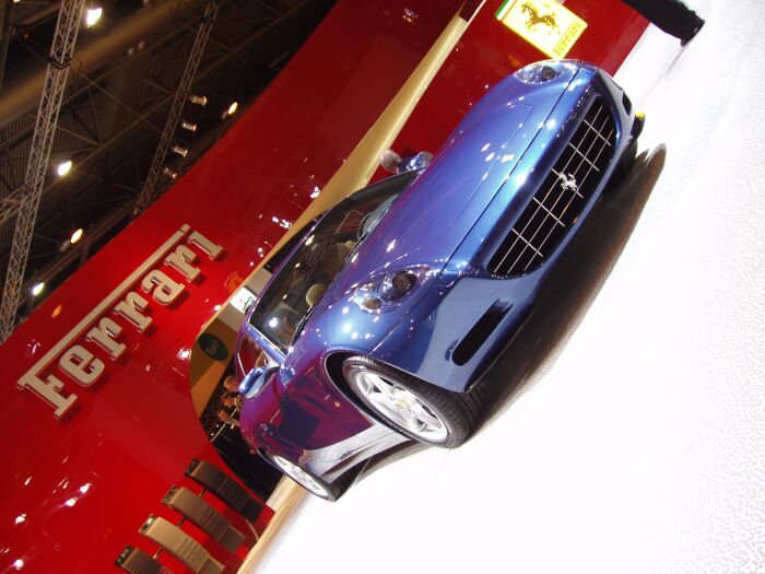 The Ferrari 612 Scaglietti makes its UK debut at the Motor Show Live in Birmingham