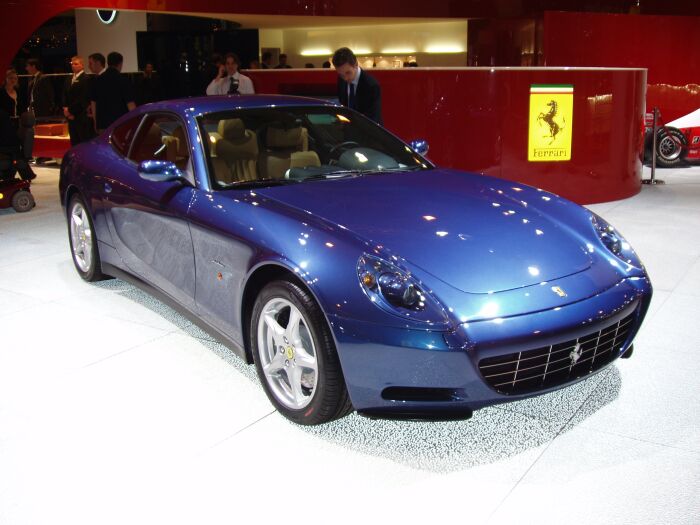 The Ferrari 612 Scaglietti makes its UK debut at the Motor Show Live in Birmingham