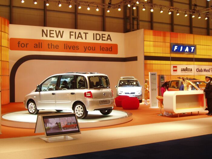 Fiat Multipla at the Motor Show Live at the Birmingham NEC