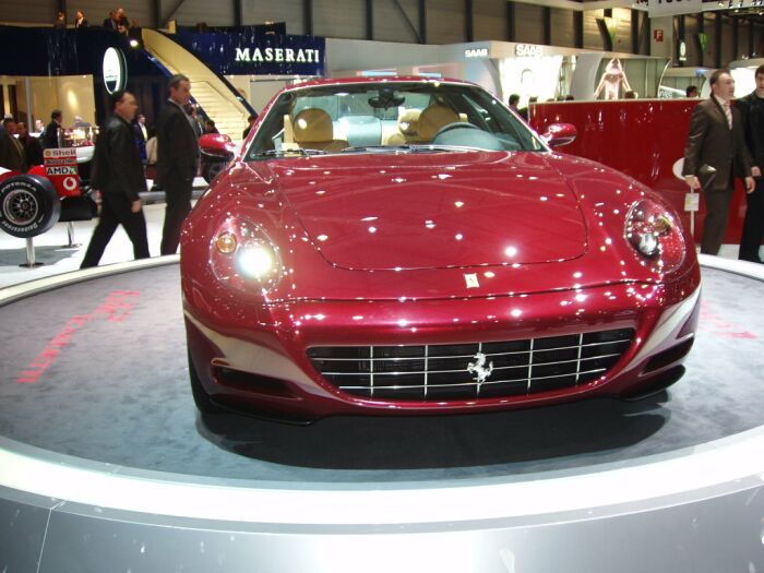 The Ferrari 612 Scaglietti receives its World Premiere at the Geneva Motor Show 