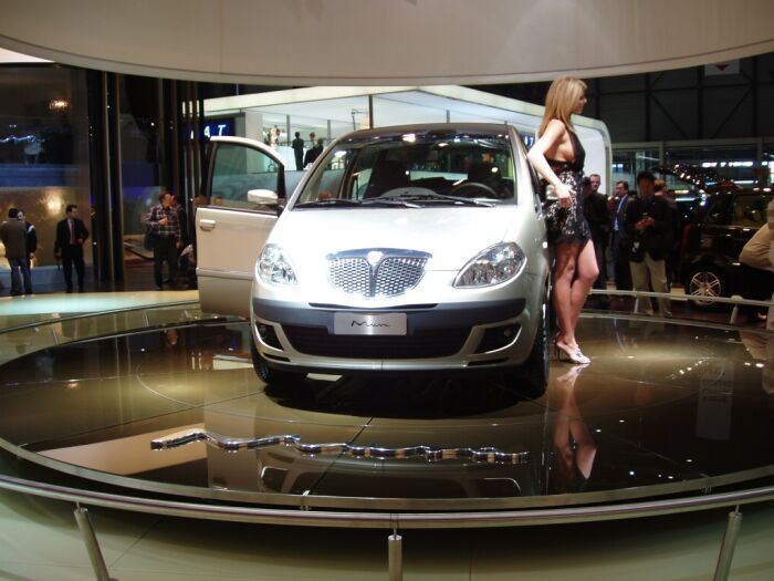 World Premiere of the Lancia Musa compact MPV at the 2004 Geneva Salon