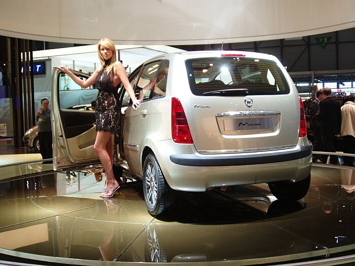 World Premiere of the Lancia Musa compact MPV at the 2004 Geneva Salon