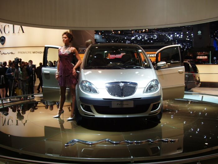 World Premiere of the Lancia Musa compact MPV at the 2004 Geneva Salon