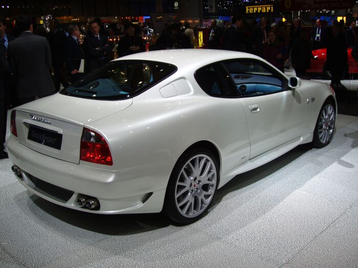 World Premiere of the Maserati GranSport at the 2004 Geneva Salon