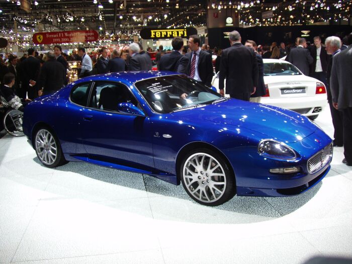 World Premiere of the Maserati GranSport at the 2004 Geneva Salon