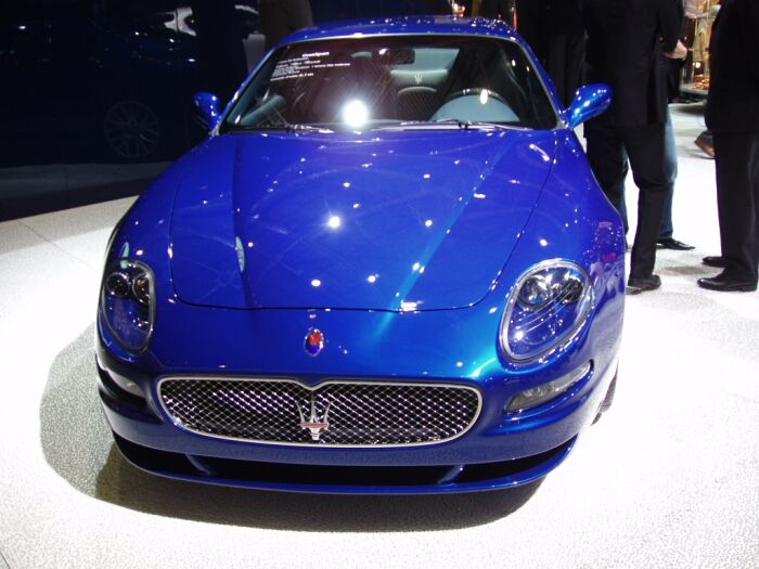 World Premiere of the Maserati GranSport at the 2004 Geneva Salon