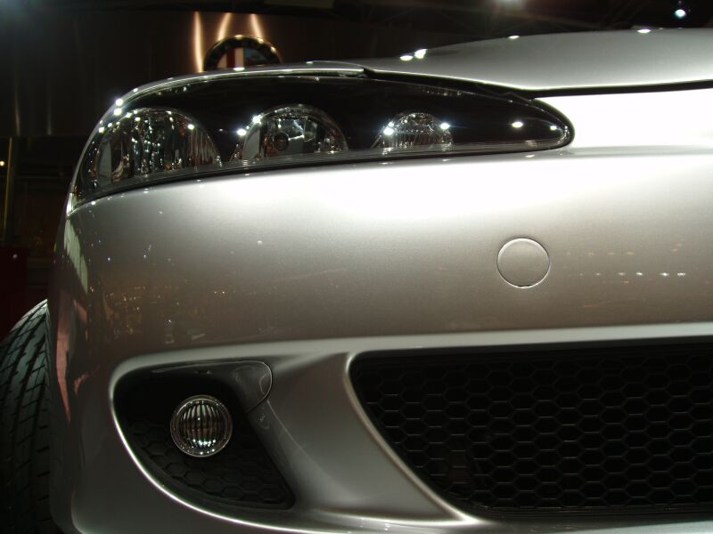 World Premiere of the facelifted Alfa Romeo 147 at the 2004 Paris Mondial de l'Automobile