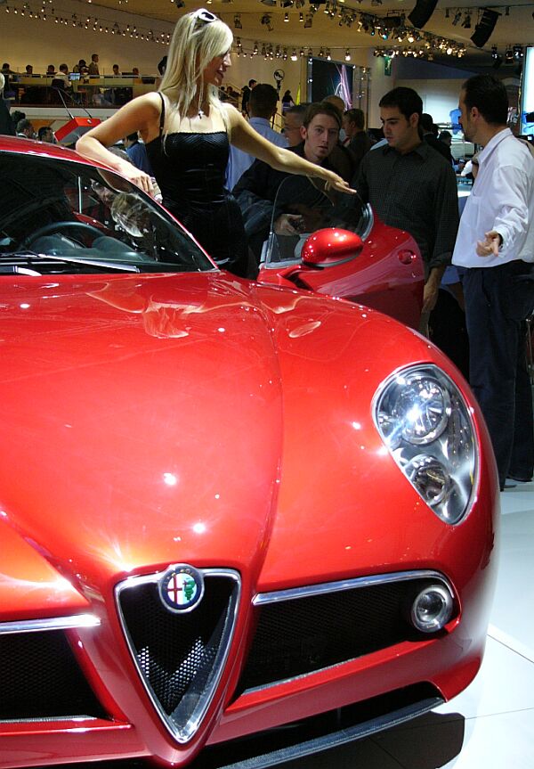 Alfa Romeo 8c Competizione at the 2004 Paris Mondial de l'Automobile