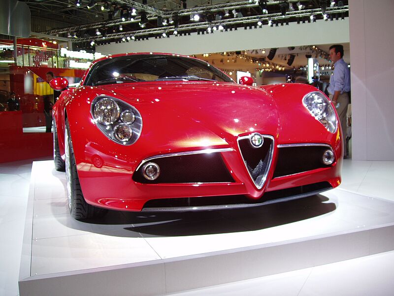 Alfa Romeo 8c Competizione at the 2004 Paris Mondial de l'Automobile