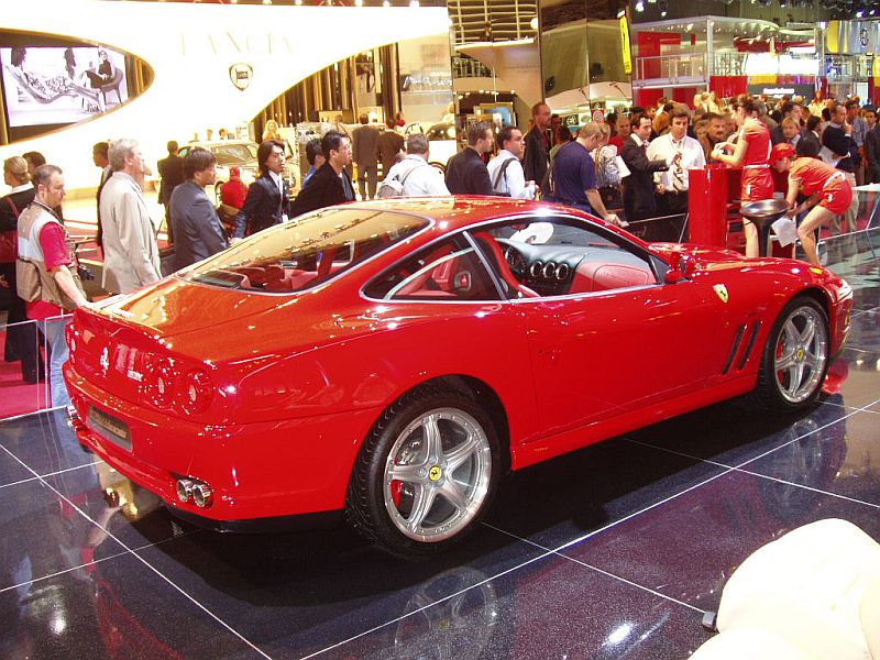 Ferrari 575 M Maranello with GTC Handling Pack at the 2004 Paris International Motor Show