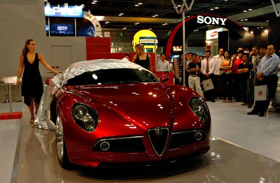 Alfa Romeo 8c Competizione at the Singapore Motor Show