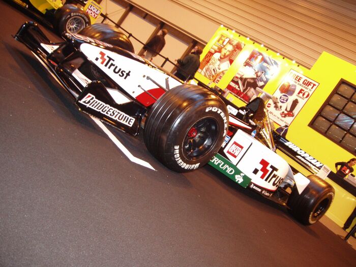 Sauber Grand Prix car on the F1 grid at the 2004 Autosport International