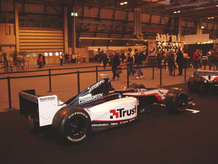 Sauber Grand Prix car on the F1 grid at the 2004 Autosport International