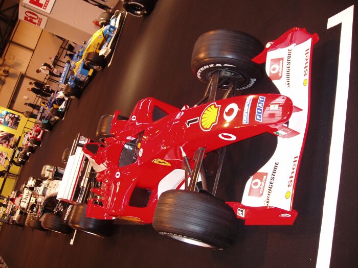 Sauber Grand Prix car on the F1 grid at the 2004 Autosport International