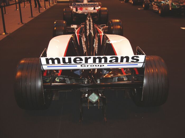 Sauber Grand Prix car on the F1 grid at the 2004 Autosport International