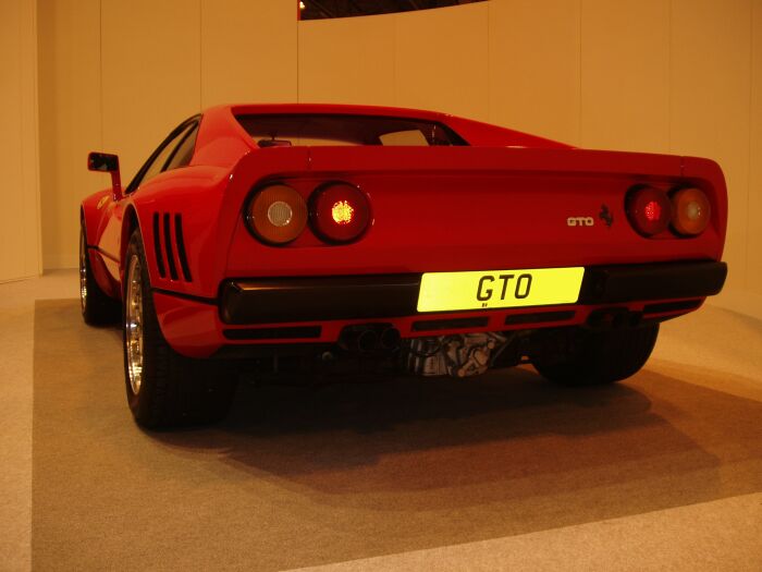 Ferrari GTO on display in the 'Galleria Ferrari' at 2004 Autosport International