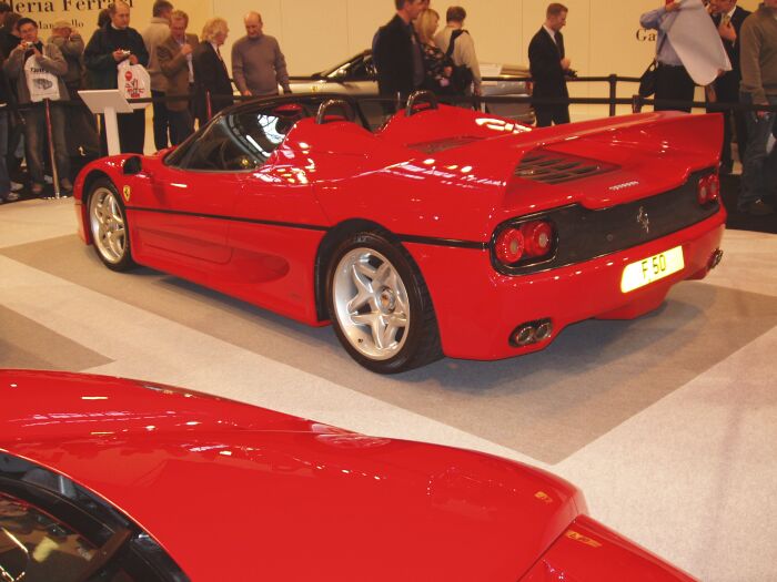 Ferrari F50 in the 'Galleria Ferrari' at 2004 Autosport International