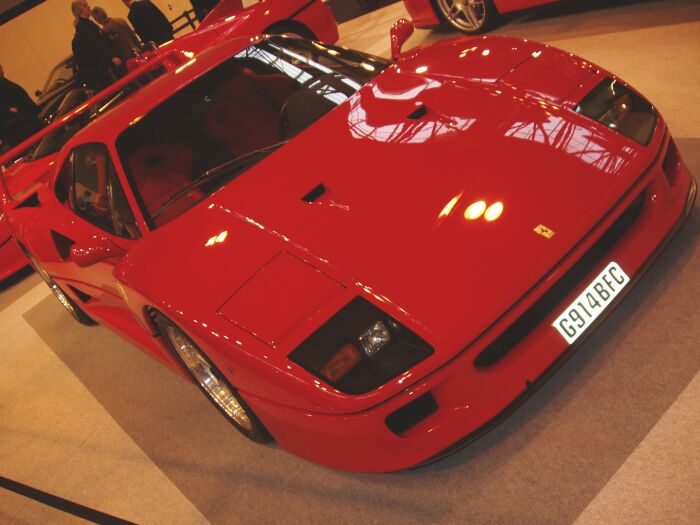 Ferrari F40 in the 'Galleria Ferrari' at 2004 Autosport International