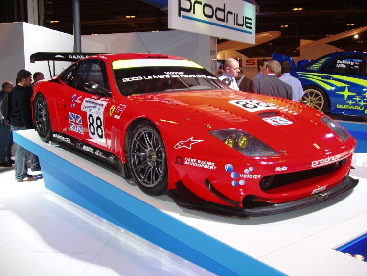 2003 Le Mans 24 Hours GTS-class winning Ferrari 550 Maranello at the Autosport International