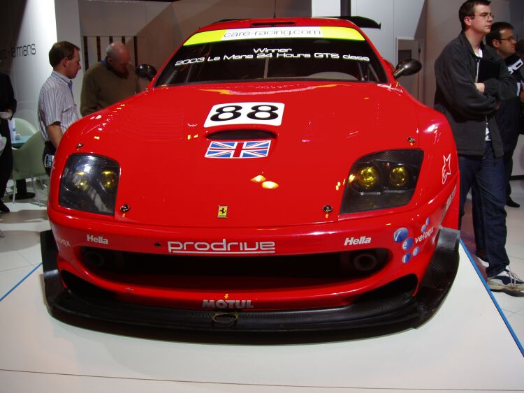 2003 Le Mans 24 Hours GTS-class winning Ferrari 550 Maranello at the Autosport International