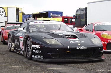 no18 JMB Racing Ferrari 575 GTC at Donington Park