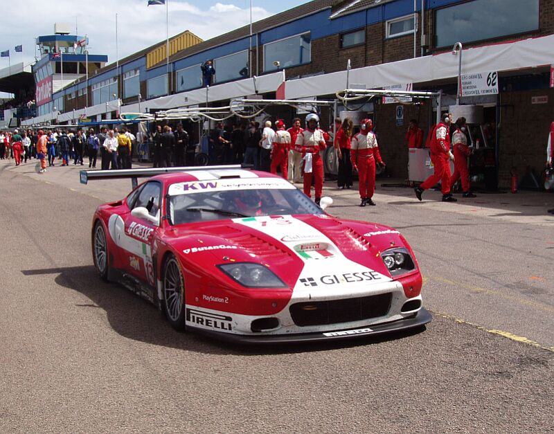 FIA GT Ferraris in action from Donington Park last Sunday