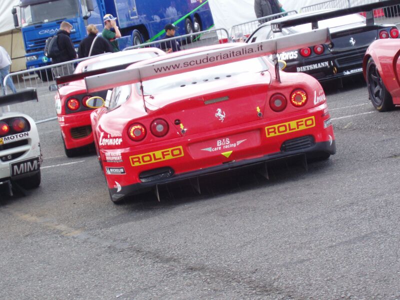 FIA GT Ferraris in action from Donington Park last Sunday