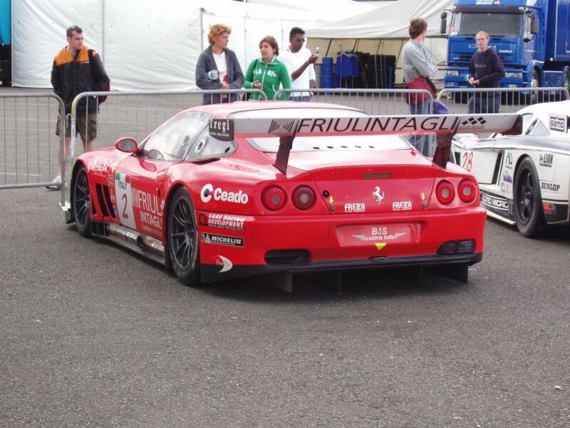 FIA GT Ferraris in action from Donington Park last Sunday