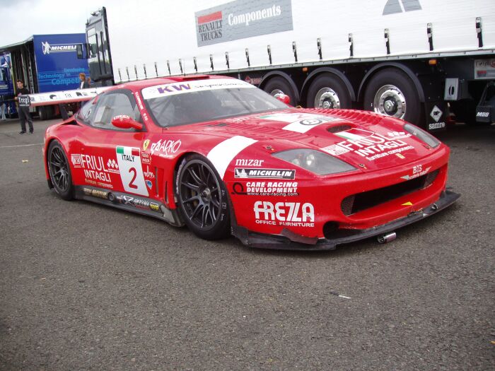 FIA GT Ferraris in action from Donington Park last Sunday