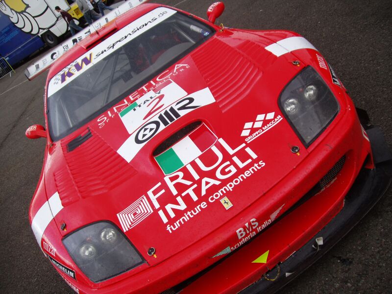 FIA GT Ferraris in action from Donington Park last Sunday