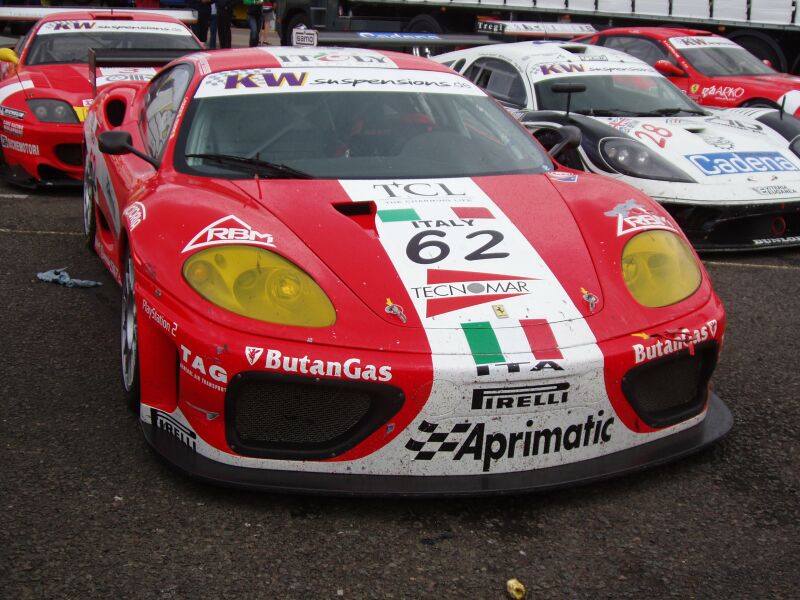 FIA GT Ferraris in action from Donington Park last Sunday