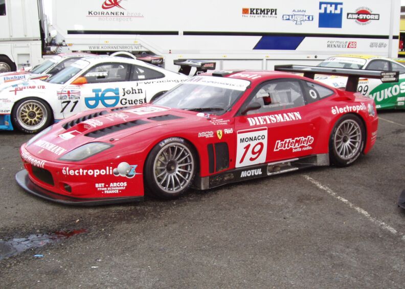 FIA GT Ferraris in action from Donington Park last Sunday