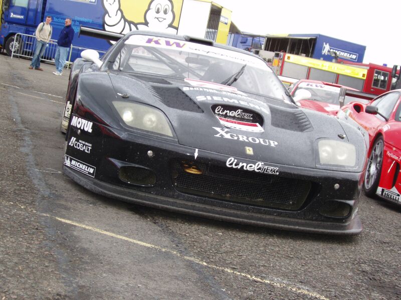 FIA GT Ferraris in action from Donington Park last Sunday